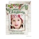 Christmas Digital Photo Cards, Rustic Evergreen Boughs, Take Note Designs